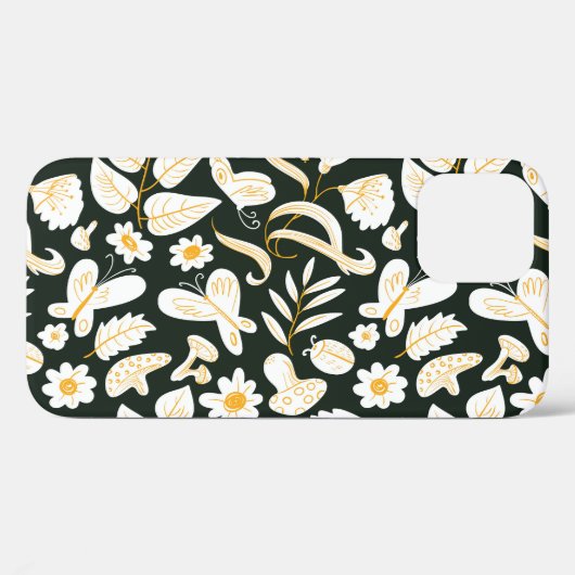 Vlinders & Bloemen: Doodle zomer patroon. Case-Mate iPhone Case (Achterkant (horizontaal))