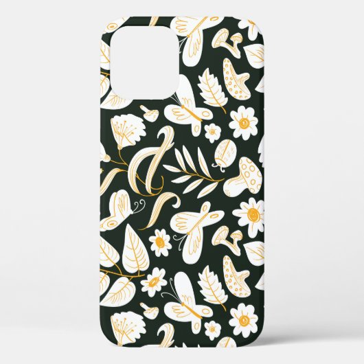 Vlinders & Bloemen: Doodle zomer patroon. Case-Mate iPhone Case (Achterkant)