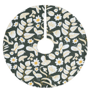Vlinders & Bloemen: Doodle zomer patroon. Kerstboom Rok