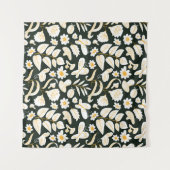 Vlinders & Bloemen: Doodle zomer patroon. Wandkleed (Voorkant (horizontaal))