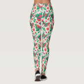 Vlinders, bloemen en bladeren leggings (Achterkant)