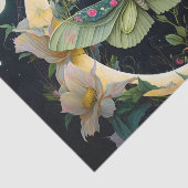 Vlinders, Bloemen en de Maan Tissuepapier (Detail)