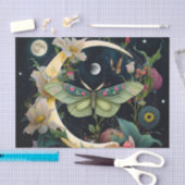 Vlinders, Bloemen en de Maan Tissuepapier (Craft)