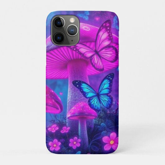 Vlinders Bloemen en Paddenstoelen-Fairycore Case-Mate iPhone Case (Achterkant)