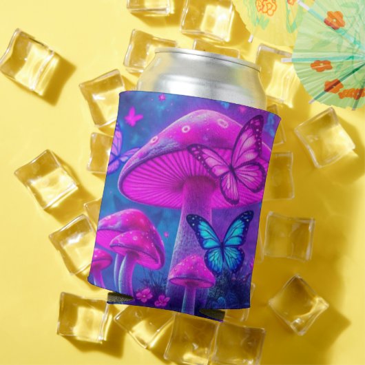 Vlinders Bloemen en Paddenstoelen-Fiarycore Blikjeskoeler (Insitu Zomer)