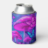 Vlinders Bloemen en Paddenstoelen-Fiarycore Blikjeskoeler (Blikje Voorkant)