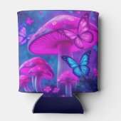 Vlinders Bloemen en Paddenstoelen-Fiarycore Blikjeskoeler (Achterkant)