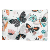 Vlinders Bloemen: Hand getrokken Collectie Kussensloop (Achterkant)