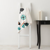 Vlinders Bloemen: Hand getrokken Collectie Sherpa Deken (In situ)