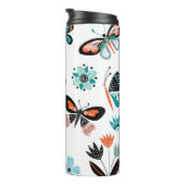 Vlinders Bloemen: Hand getrokken Collectie Thermosbeker (Geroteerd rechts)