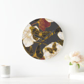 Vlinders & Bloemen: Lente Boho Patroon Grote Klok (Huis)