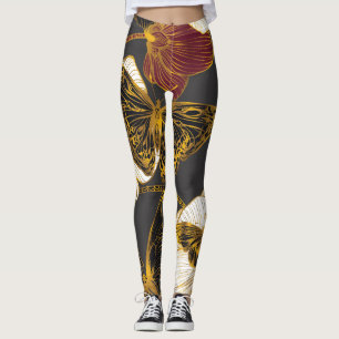 Vlinders & Bloemen: Lente Boho Patroon Leggings