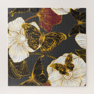 Vlinders & Bloemen: Lente Boho Patroon Legpuzzel