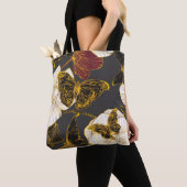 Vlinders & Bloemen: Lente Boho Patroon Tote Bag (Dichtbij)