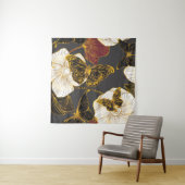 Vlinders & Bloemen: Lente Boho Patroon Wandkleed (In situ)