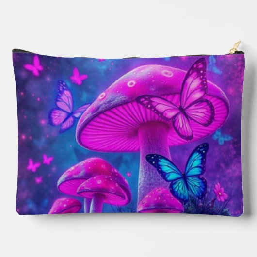 Vlinders Bloemen Paddenstoelen-Fairycore Etui (Achterkant)