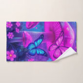 Vlinders Bloemen Paddestoelen-Fiarycore Bad Handdoek (Handdoek)