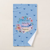 Vlinders & Bloemen Positieve Mindset Quote Bad Handdoek (Handdoek)
