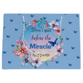 Vlinders & Bloemen Positieve Mindset Quote Groot Cadeauzakje (Voorkant)