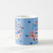 Vlinders & Bloemen Positieve Mindset Quote Koffiemok (Center)