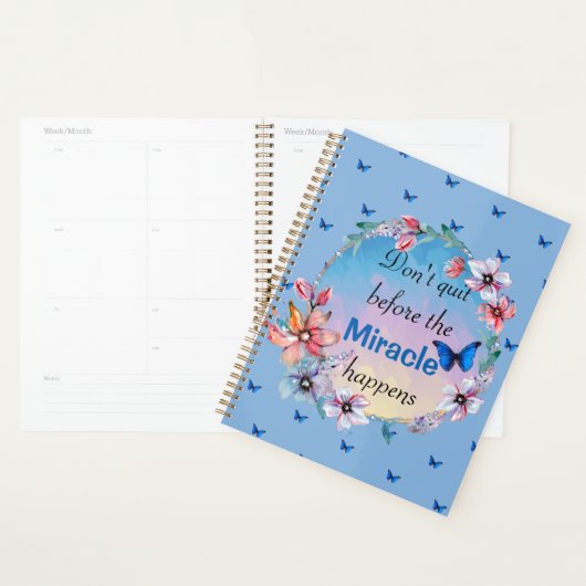 Vlinders & Bloemen Positieve Mindset Quote Planner (Display)