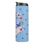 Vlinders & Bloemen Positieve Mindset Quote Thermosbeker (Geroteerd rechts)