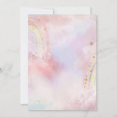 Vlinders Bloemen Regenboog Baby shower Kaart (Achterkant)