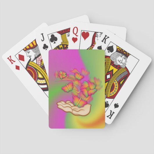 Vlinders & Bloemen Speelkaarten (Achterkant)