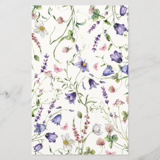 Vlinders Bloemen Vrijgezellenfeest Bruids Bingo (Achterkant)