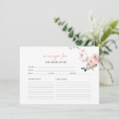 Vlinders Bloemen Vrijgezellenfeest Recept Kaarten (Staand voorkant)