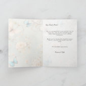 vlinders bloemig dank u bruiloft Kaart (Binnen)