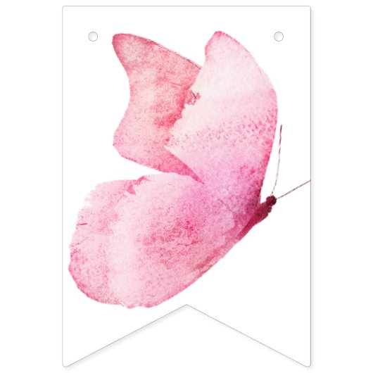 Vlinders Bloemige Bruidsdiner Vlaggetjes (Tweede vlag)