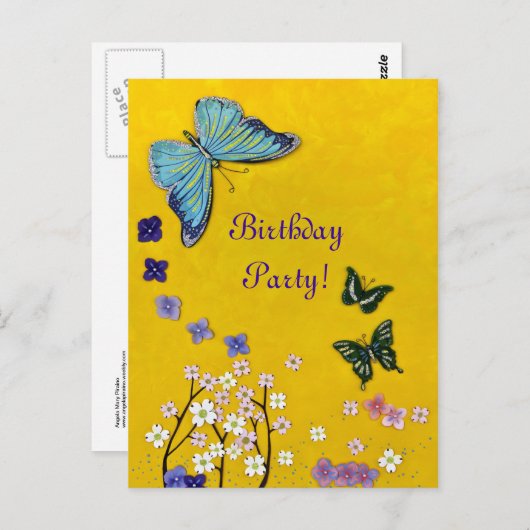 Vlinders & Bloesems Briefkaart (Voorkant / Achterkant)