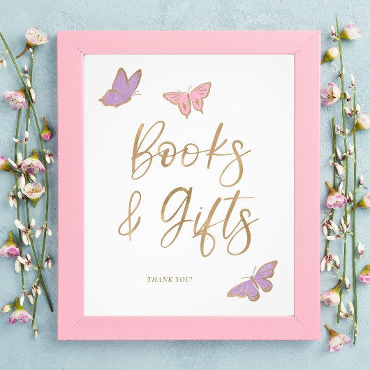  Vlinders Boeken en Geschenken Baby shower Foto Afdruk