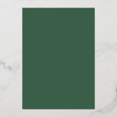 Vlinders Boho Green Gold Folie Wedding Uitnodiging (Achterkant)