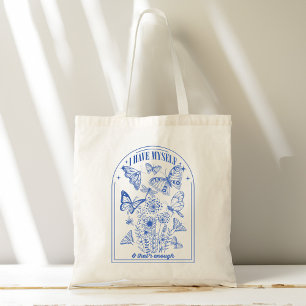 Vlinders  boog zelf liefde tote bag