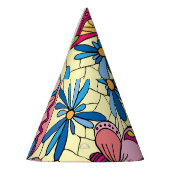 Vlinders boven Flowers Meadow Uitzicht Feesthoedjes (Links)