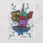 Vlinders Briefkaart (Voorkant)