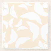 Vlinders Bright Bold Eclectische Keuken Glazen Onderzetter (Achterkant)