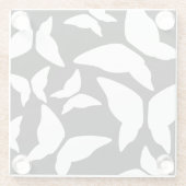 Vlinders Bright Bold Eclectische Keuken Glazen Onderzetter (Achterkant)