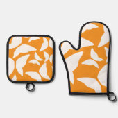 Vlinders Bright Bold Eclectische Keuken Ovenwant & Pannenlap Set (Voorkant)