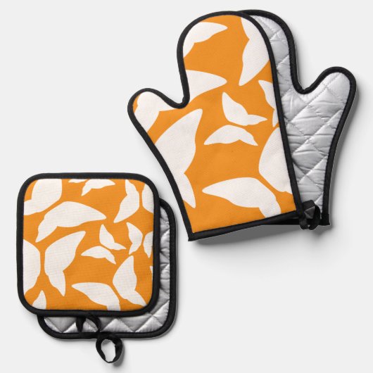 Vlinders Bright Bold Eclectische Keuken Ovenwant & Pannenlap Set (Voorkant / Achterkant)