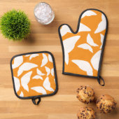 Vlinders Bright Bold Eclectische Keuken Ovenwant & Pannenlap Set (Top down)