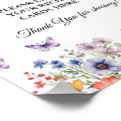 Vlinders bruidsLaat je Recepten Vrijgezellenfeest Poster (Hoek)