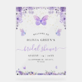 Vlinders Bruidsmeisjesfeest, Bruidsbrunchfeest Acryl Bord (Voorkant)