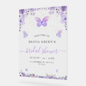 Vlinders Bruidsmeisjesfeest, Bruidsbrunchfeest Acryl Bord (Hoek)