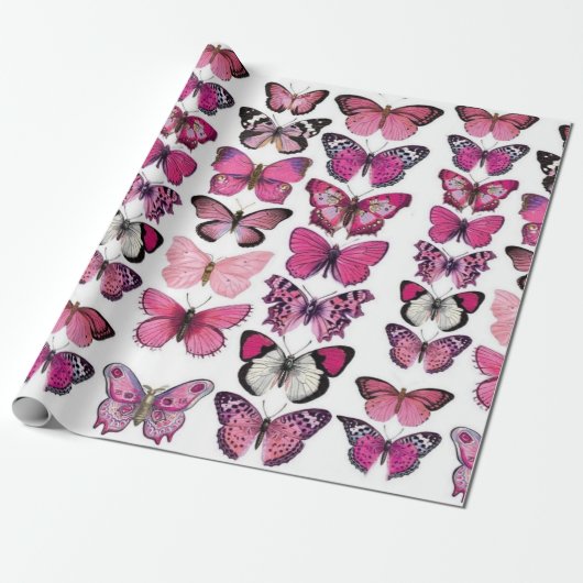 Vlinders Cadeaupapier (Uitgerold)