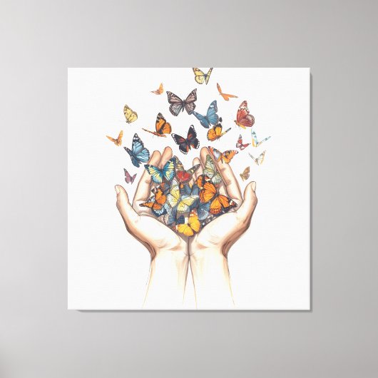 Vlinders Canvas Afdruk (Voorkant)