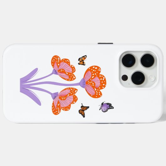 Vlinders Case-Mate iPhone Case (Achterkant (horizontaal))