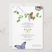 Vlinders Chrysalis Baby shower Kaart (Voorkant)